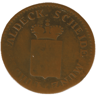 Waldeck Waldeck 1 pfennig, 1816-1817 coin 1