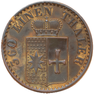 Waldeck Waldeck 1 pfennig, 1855-1867 coin 1