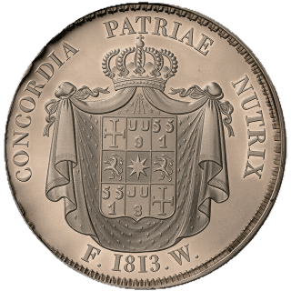 Waldeck Waldeck 1 thaler, 1813 coin 2