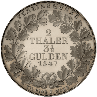 Waldeck Waldeck 2 thaler, 1847 coin 2