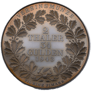 Waldeck Waldeck 2 thaler, 1842-1845 coin 2