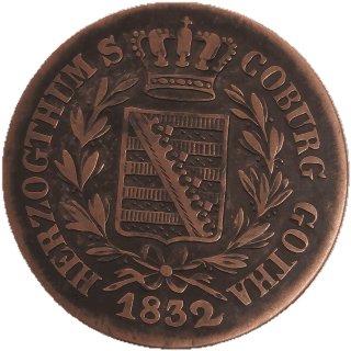 Saxe-Coburg and Gotha Saxe-Coburg and Gotha 1 kreuzer, 1831-1837 coin 1
