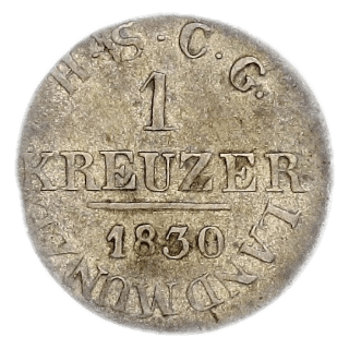 Saxe-Coburg and Gotha Saxe-Coburg and Gotha 1 kreuzer, 1828-1830 coin 2