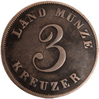 Saxe-Coburg and Gotha Saxe-Coburg and Gotha 3 kreuzer, 1831-1837 coin 2