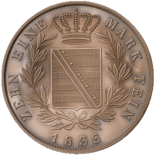 Saxe-Coburg and Gotha Saxe-Coburg and Gotha 1 thaler, 1832-1833 coin 2