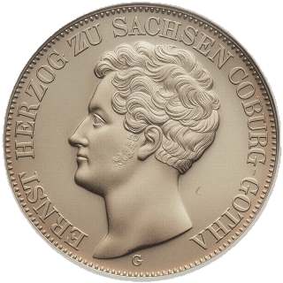 Saxe-Coburg and Gotha Saxe-Coburg and Gotha 2 thaler, 1841-1843 coin 1