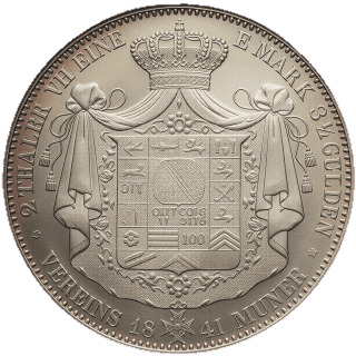 Saxe-Coburg and Gotha Saxe-Coburg and Gotha 2 thaler, 1841-1843 coin 2