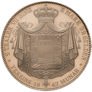 Saxe-Coburg and Gotha Saxe-Coburg and Gotha 2 thaler, 1847 coin 2