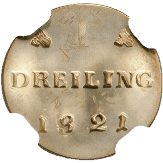 Mecklenburg-Schwerin Mecklenburg-Schwerin 1 dreiling, 1819-1824 coin 2