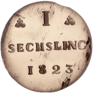 Mecklenburg-Schwerin Mecklenburg-Schwerin 1 sechsling, 1820-1824 coin 2