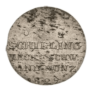 Mecklenburg-Schwerin Mecklenburg-Schwerin 1 schilling, 1826-1827 coin 2