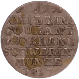 Mecklenburg-Schwerin Mecklenburg-Schwerin 1 schilling, 1817 coin 2