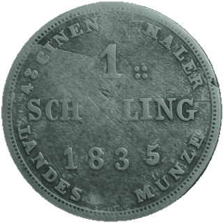 Mecklenburg-Schwerin Mecklenburg-Schwerin 1 schilling, 1829-1837 coin 2