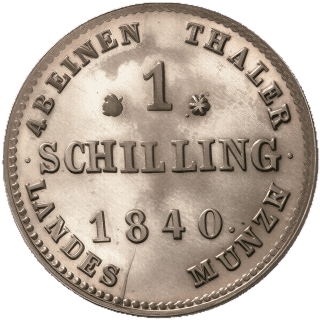 Mecklenburg-Schwerin Mecklenburg-Schwerin 1 schilling, 1838-1842 coin 2