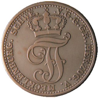 Mecklenburg-Schwerin Mecklenburg-Schwerin 1/48 thaler, 1848 coin 1