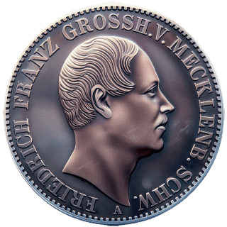 Mecklenburg-Schwerin Mecklenburg-Schwerin 1 thaler, 1848 coin 1