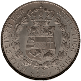 Mecklenburg-Schwerin Mecklenburg-Schwerin ⅔ thaler, 1839-1841 coin 2