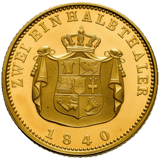 Mecklenburg-Schwerin Mecklenburg-Schwerin 2½ thaler, 1840 coin 2