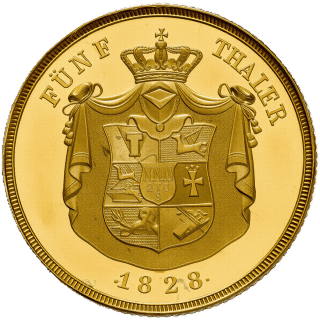 Mecklenburg-Schwerin Mecklenburg-Schwerin 5 thaler, 1828-1835 coin 2