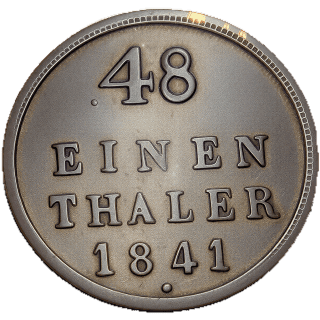 Mecklenburg-Strelitz Mecklenburg-Strelitz 1/48 thaler, 1838-1847 coin 2