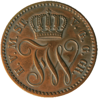 Mecklenburg-Strelitz Mecklenburg-Strelitz 3 pfennig, 1862-1864 coin 1