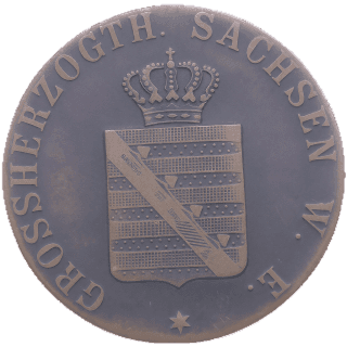 Saxe-Weimar-Eisenach Saxe-Weimar-Eisenach 3 pfennig, 1840 coin 1