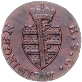 Saxe-Meiningen Saxe-Meiningen 1 heller, 1814 coin 1