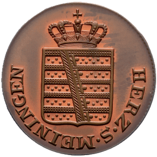 Saxe-Meiningen Saxe-Meiningen ⅛ kreuzer, 1828 coin 1