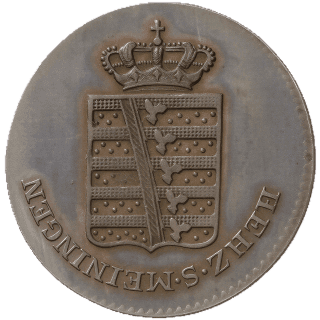 Saxe-Meiningen Saxe-Meiningen ¼ kreuzer, 1828 coin 1