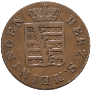 Saxe-Meiningen Saxe-Meiningen 2 pfennig, 1832-1835 coin 1