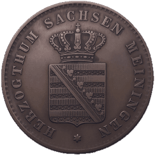 Saxe-Meiningen Saxe-Meiningen 2 pfennig, 1867-1870 coin 1