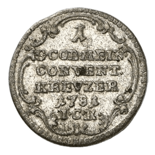 Saxe-Meiningen Saxe-Meiningen 1 kreuzer, 1781 coin 2