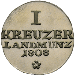 Saxe-Meiningen Saxe-Meiningen 1 kreuzer, 1808 coin 2