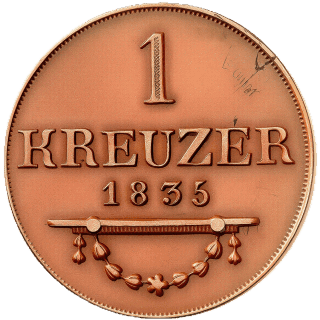 Saxe-Meiningen Saxe-Meiningen 1 kreuzer, 1831-1835 coin 2