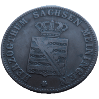 Saxe-Meiningen Saxe-Meiningen 1 kreuzer, 1854 coin 1