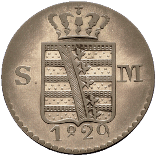Saxe-Meiningen Saxe-Meiningen 3 kreuzer, 1827-1829 coin 1