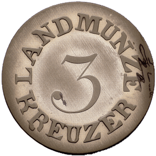 Saxe-Meiningen Saxe-Meiningen 3 kreuzer, 1827-1829 coin 2
