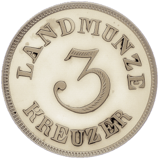 Saxe-Meiningen Saxe-Meiningen 3 kreuzer, 1829-1830 coin 2