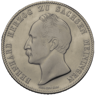 Saxe-Meiningen Saxe-Meiningen ½ gulden, 1843-1846 coin 1