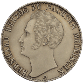 Saxe-Meiningen Saxe-Meiningen ½ gulden, 1838-1841 coin 1