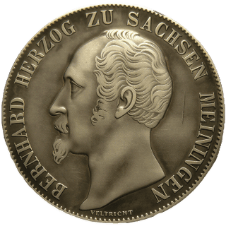 Saxe-Meiningen Saxe-Meiningen 1 gulden, 1854 coin 1