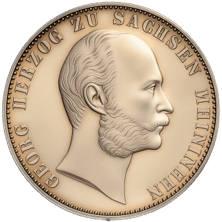 Saxe-Meiningen Saxe-Meiningen 1 vereinsthaler, 1867 coin 1