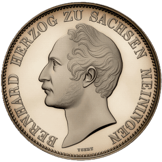 Saxe-Meiningen Saxe-Meiningen 2 thaler, 1841 coin 1