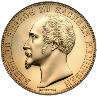 Saxe-Meiningen Saxe-Meiningen 2 thaler, 1853-1854 coin 1