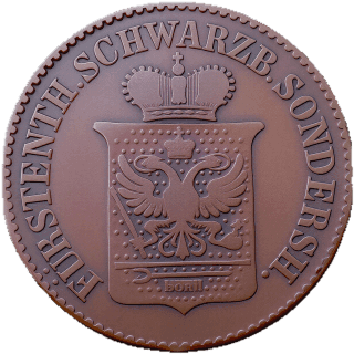 Schwarzburg-Sondershausen Schwarzburg-Sondershausen 3 pfennig, 1846-1870 coin 1