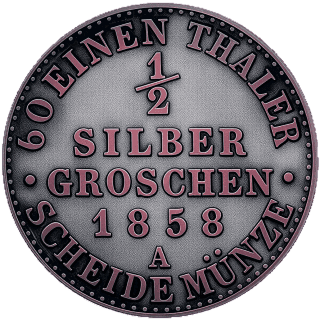 Schwarzburg-Sondershausen Schwarzburg-Sondershausen ½ silbergroschen, 1846-1858 coin 2