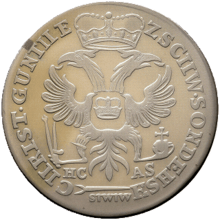 Schwarzburg-Sondershausen Schwarzburg-Sondershausen ¹⁄₁₂ thaler, 1763-1764 coin 1