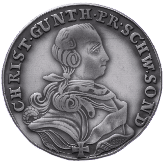 Schwarzburg-Sondershausen Schwarzburg-Sondershausen ⅙ thaler, 1764 coin 1