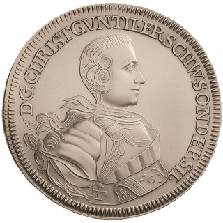 Schwarzburg-Sondershausen Schwarzburg-Sondershausen ⅔ thaler, 1764 coin 1