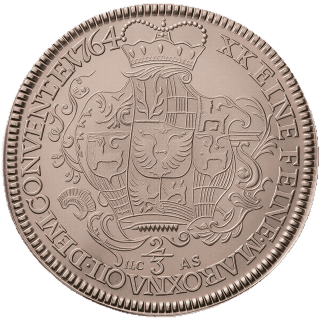 Schwarzburg-Sondershausen Schwarzburg-Sondershausen ⅔ thaler, 1764 coin 2